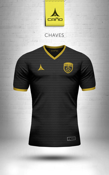 Chaves in black/gold