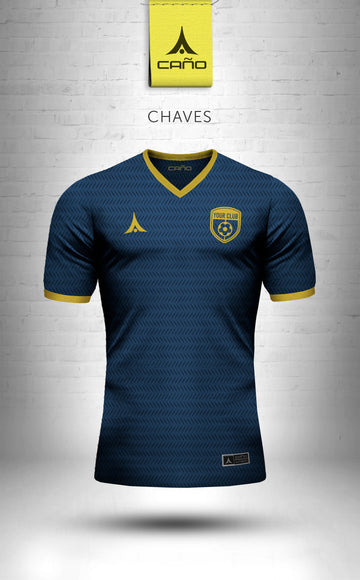 Chaves in navy/gold