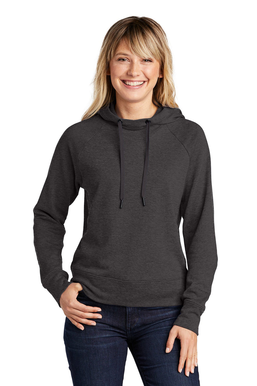 Ladies Lightweight French Terry Pullover Hoodie - Clay Soccer