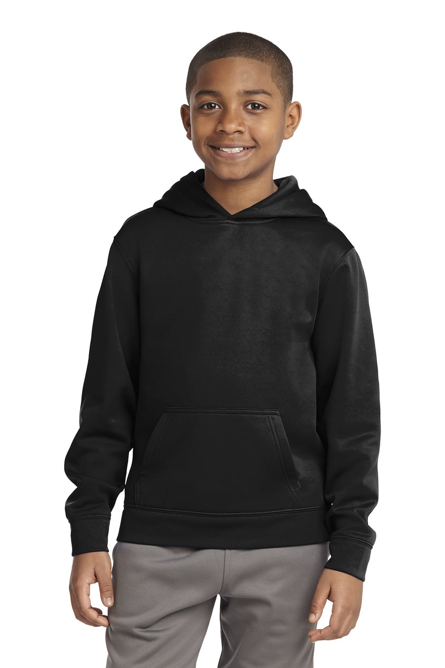 Youth Sport Fleece Hooded Pullover - Clay Soccer