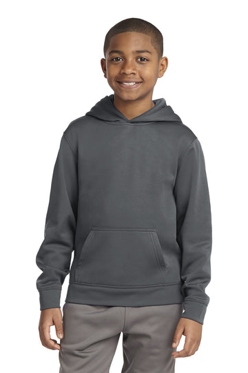Youth Sport Fleece Hooded Pullover - Clay Soccer