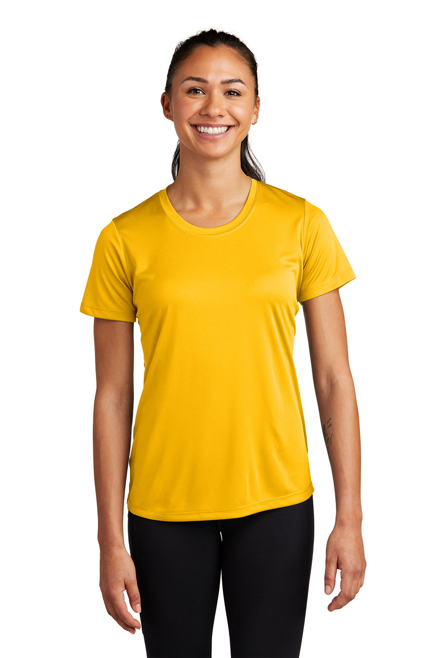 Women's 100% Polyester Moisture-Wicking T-Shirt (Short Sleeve) for Clay Soccer