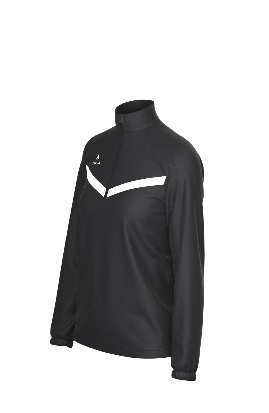 Caño - Women’s 1/4 Zip V-Design Jacket (Fitted) - Clay Soccer