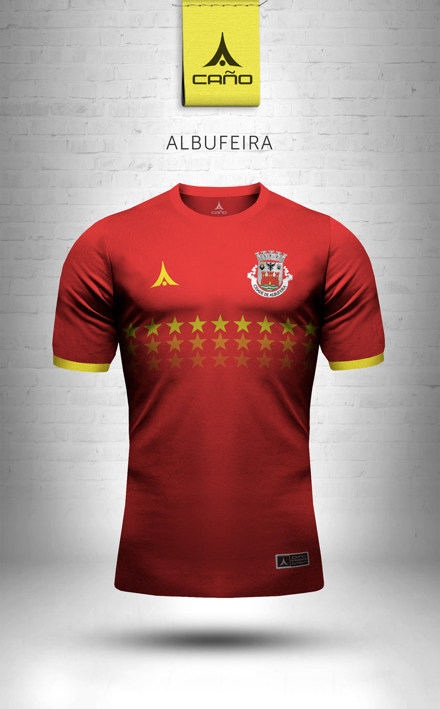 Albufeira in red/gold