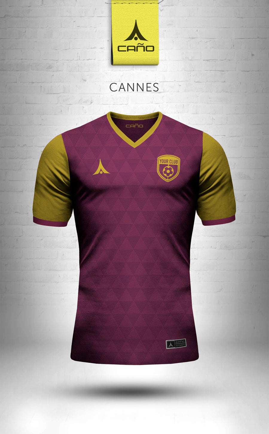 Cannes in maroon/gold