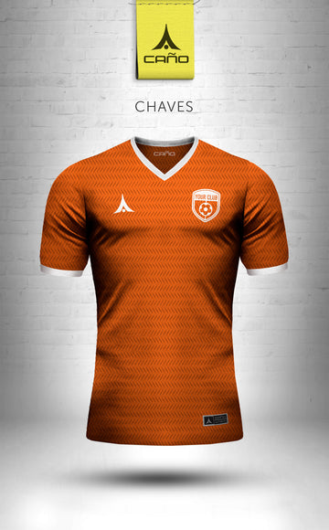 Chaves in orange/white