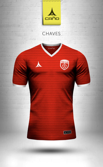 Chaves in red/white