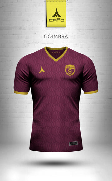 Coimbra in maroon/gold