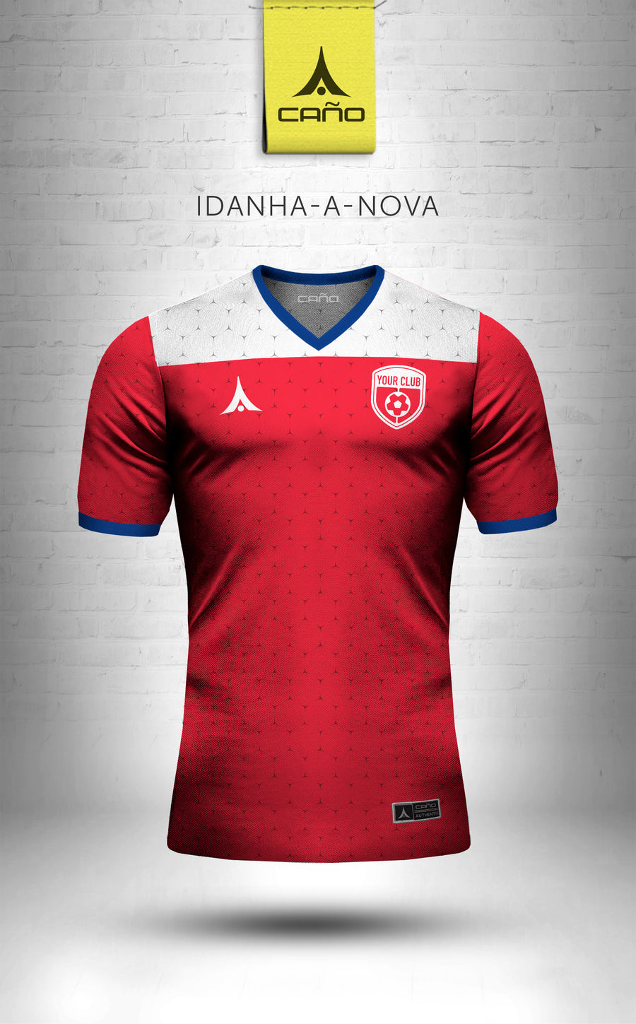 Idanha-a-Nova in red/blue/white
