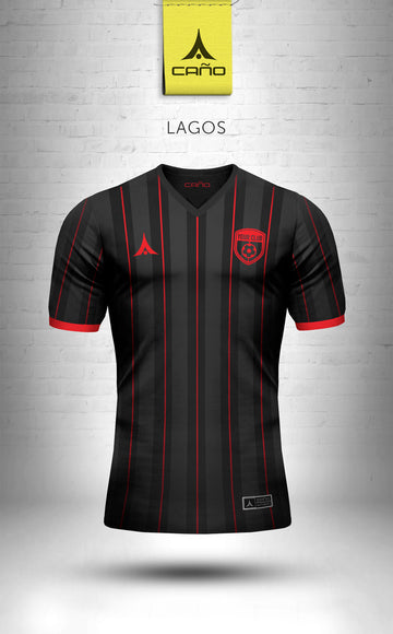 Lagos in black/red