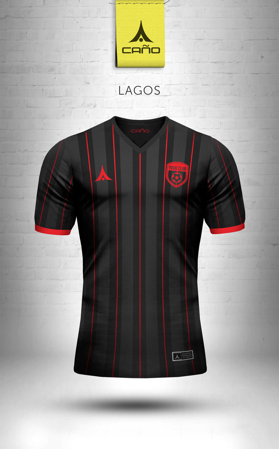 Lagos in black/red